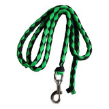 Cuerda De Plomo Para Caballos Con Clip De Verde 3 Metros