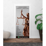 Adesivo Personalizado Porta Consultoria Jurídica Advogados