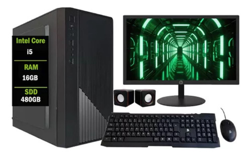 Computador Completo 16gb / Ssd 480gb / I5 / Monitor 19