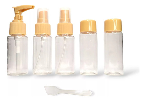 Kit Botella Envase Para Viaje Cosméticos Aseo Personal
