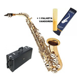 Saxofone Eagle Alto Eb Sa 500 Ln Laqueado/niquelado