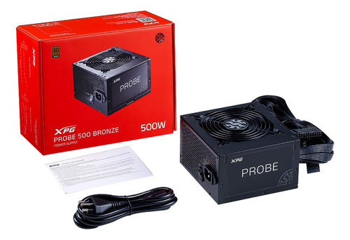 Fuente De Poder Pc 500w Xpg Probe 80 Plus Bronze Atx