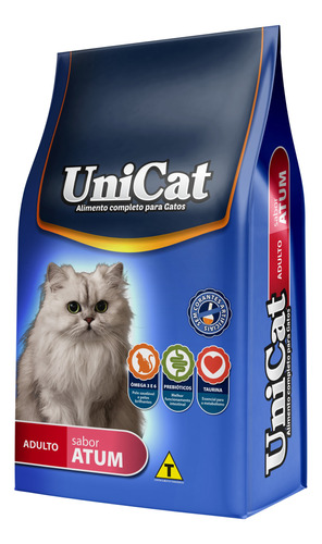 Alimento Ração Unicat Para Gato Adulto Sabor Atum Saco 10kg