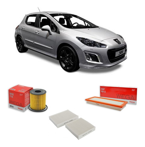 Kit De Filtros Peugeot 308 Gti 1.6 Thp Wega