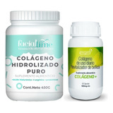 Kit Colágeno Hidrolizado Puro 450g + 60 Cápsulas De Colágeno Sabor Sin Sabor