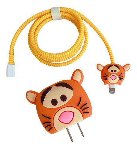 Protectores De Cargador Y Cable Para iPhone Tiger