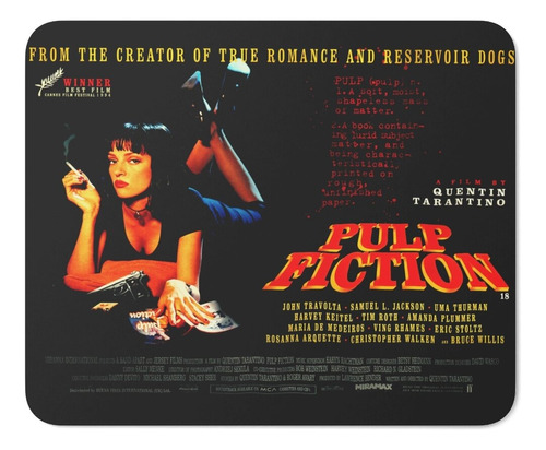 Rnm-0147 Mouse Pad Pulp Fiction Tiempos Violentos Tarantino