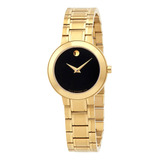 Reloj De Cuarzo Movado 0607282 Stiri Con Pulsera De Oro Amar