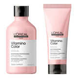 Shampoo Loreal Vitamino Color 300 Ml + Enjuague 200 Ml Kit