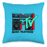 Mtv Music Television - Cojin Con Logotipo De Caja De Musica 