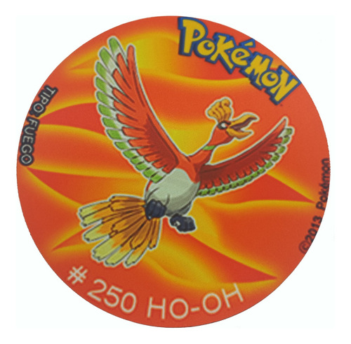 Mousepad De Tazo Pokemon De Modelo #250 Ho-oh