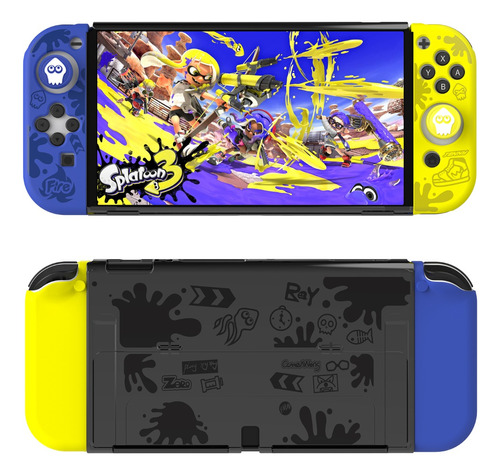 Iine Splatoon3 Funda Protectora Carcasa Rigida Para Oled