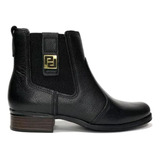 Bota Pegada Chelsea Feminina Em Couro - 282003-11