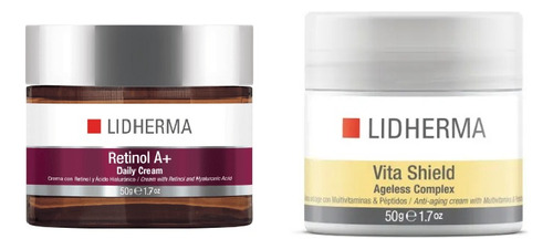 Retinol A+ Daily Cream + Vita Shield Ageless C Y E Lidherma