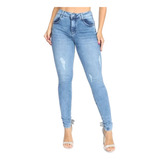 Calça Biotipo Jeans Feminina Skinny Up Com Puidos Ref 27554