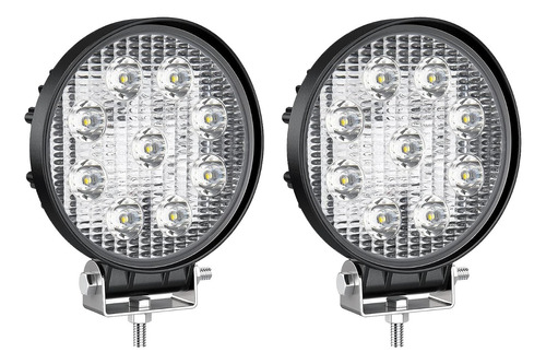 Reflector Led 27w Redondo - Ranger Hilux Amarok Jeep X 2