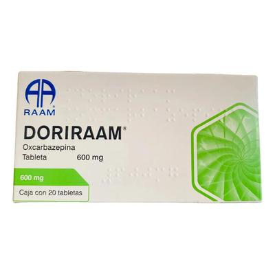 Doriraam Oxcarbazepina 600 Mg Caja Con 20 Tabletas Raam | MercadoLibre
