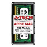 Ram A-tech 4gb 1066/1067mhz 8500mb/s Ddr3 Sdram Sodimm