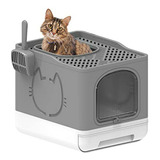 Caja De Arena Plegable Compatible Con Gatos.