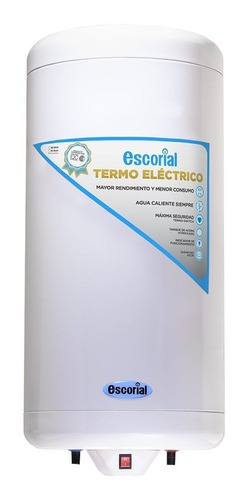 Termotanque Eléctrico Escorial Eléctricos 90l Blanco 