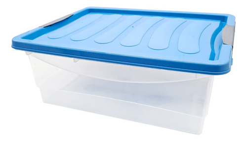 Organizador 12 Lts Caja Plastica 28 X 34 X 14 Cm Con Traba