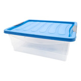 Organizador 12 Lts Caja Plastica 28 X 34 X 14 Cm Con Traba