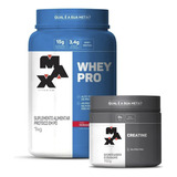 Combo Whey Pro 1kg E Creatina 150g Da Max Titanium