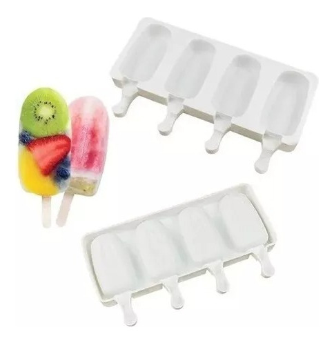 Molde Silicona Paleta De Helado Grande Freezer Para Palito