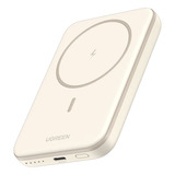 Power Bank Ugreen 5000mah Carregador Sem Fio 15w Branco