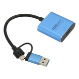 Adaptador De Interfaz Multimedia Usb 3.0 A Hd Con Sonido Y V