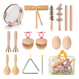 Conjunto De Instrumentos De Percussão, Kit Infantil, 11 Unid