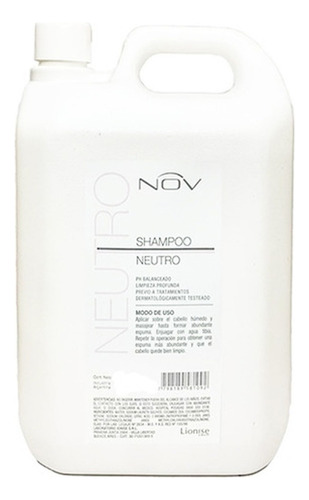 Shampoo Nov Neutro 4lts Alisados Profesional Peluquería X3
