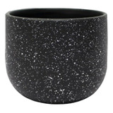 Vaso Cerâmico Singapura 12 Japi Preto Ia