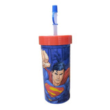 Vaso Con Bombilla Niños Superman 400ml