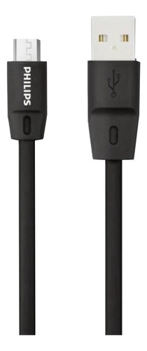 Cable Micro Usb 2.0 Philips Dlc2518cb, Negro; Electrotom