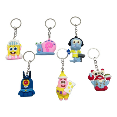Figuras Juguetes Colección Adornos Spongebob Con Llavero 6pz | Meses sin interés
