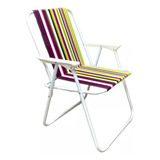 Silla De Playa Plegable Modelo 2 Violeta Shopenvios