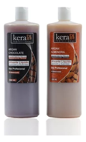 X2 Alisado Keraliss De Chocolate + Alisado Keraliss De Argan