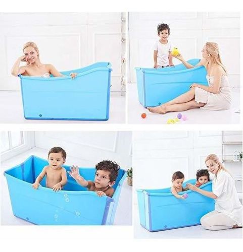 Weylan Tec - Bañera Plegable Flexible Para Adultos Color Azu