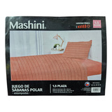 Juego De Sabanas Polar 1.5 Plazas Estampadas Mashini