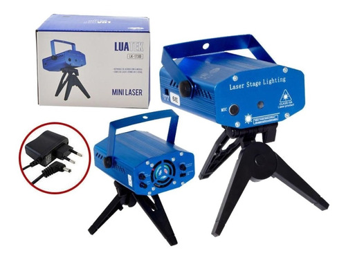 Laser Holográfico Led 5v Pisca Pingo Pontinhos Balada Azul