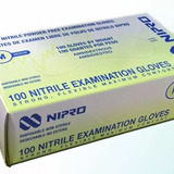 Guantes De Nitrilo Nipro Talle M Azul X 100 Unidades
