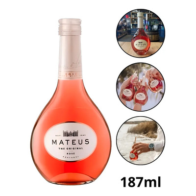 Vinho Português Mateus Rosé 187ml | Frete grátis