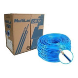 Cabo De Rede Furukawa Multilan Cat5e 305 Metros 24awgx4p Cor Azul