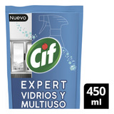 Limpiador Vidrios Y Mulitiuso Cif Expert 450 Ml Doypack