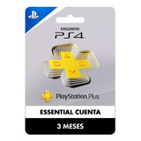 Ps Plus 3 Meses Essential 