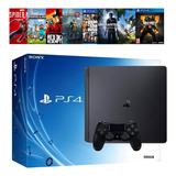 Sony Playstation 4 Slim 500 Gb - Ps4 Semi-novo - Ps4 Garantia + Jogo Brinde