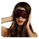 Antifaz Ciego Blindfold Encaje Y Satin Rojo - Fun*