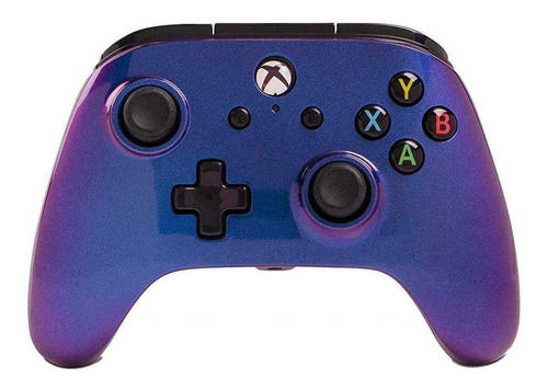 Controle Para Xbox One Poweracom Fio Roxo Nebula