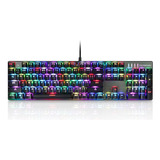 Teclado Mecânico Gamer Motospeed Ck104, Rgb Red Switch Abnt2